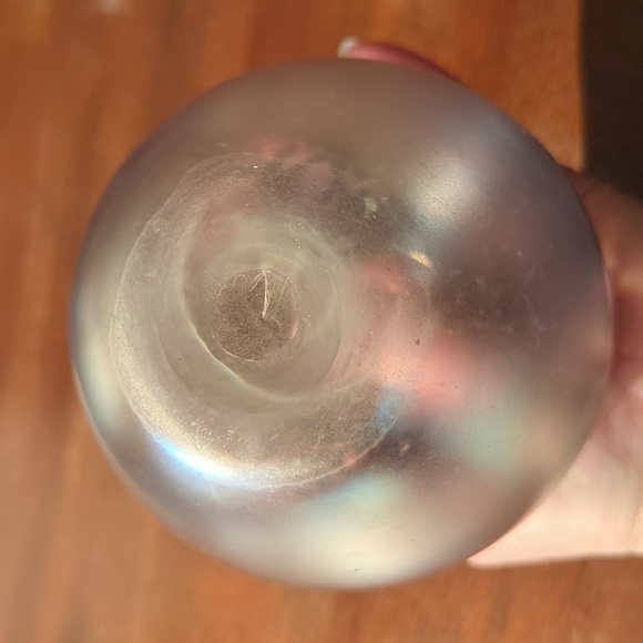 Hand Blown Iridescent Glass Vase - Picture 6 of 6